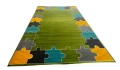 zdjęcie zielony dywan szkolny, dywan przedszkolny,  dywan fit puzzle zielony