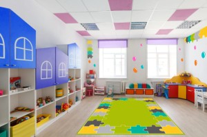 Dywan do przedszkola 2.40x3.40 FIT Puzzle Zielony 