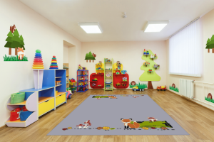 Dywan do przedszkola SOFT 3.00x4.00 Liski Light Grey
