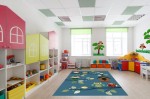 Dywan do przedszkola 1.60X2.30 Mądre Sówki PLUS 3D niebieski  