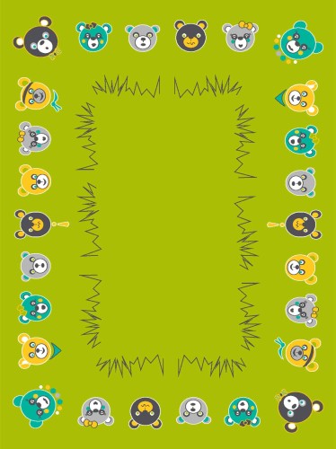 3x4 Misiaczki Zielone Katalogowe