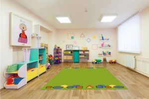 Dywan edukacyjny 3.00x4.00 FIGURY zielony 